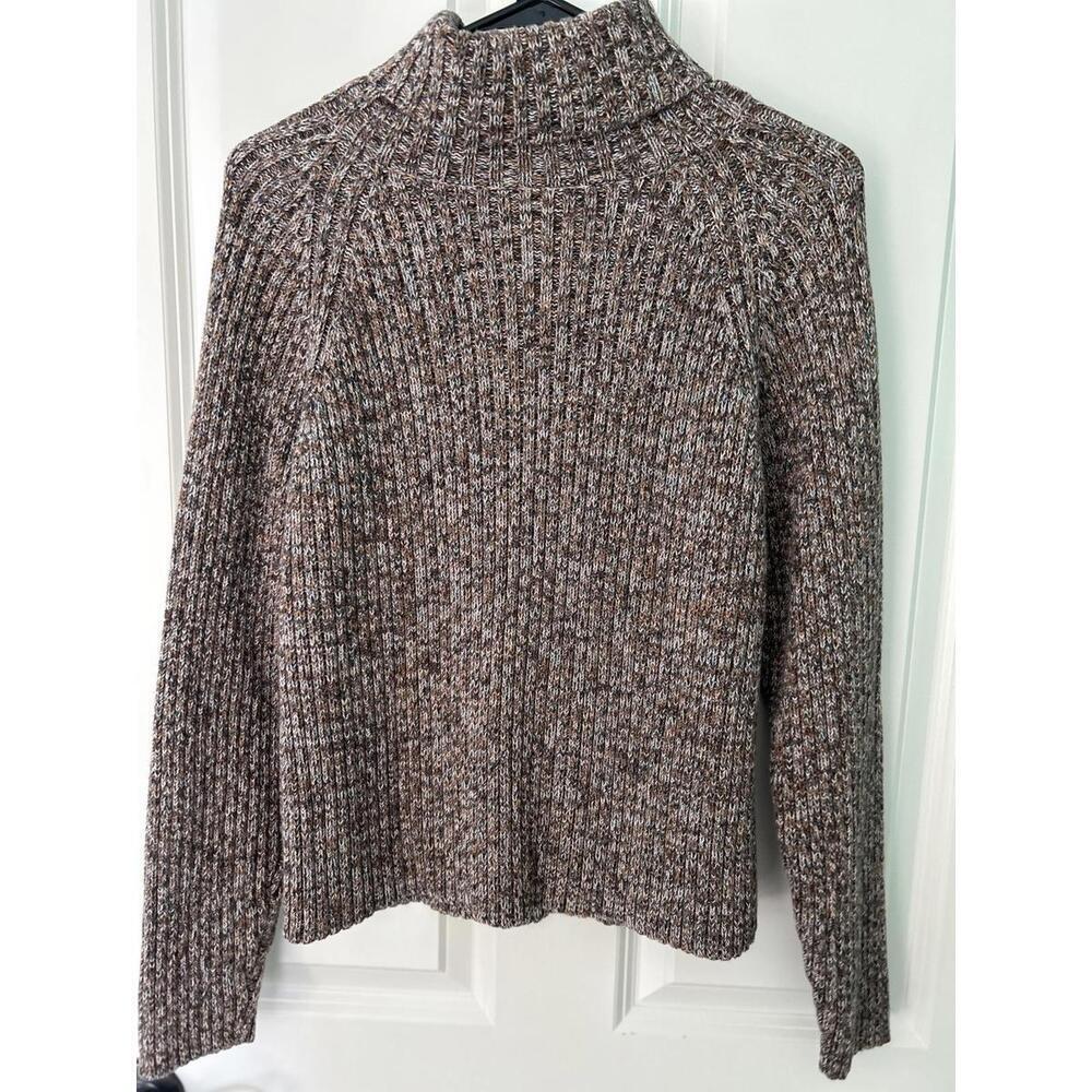 Mountain Lake Knit Turtleneck Sweater, 100% cotton, size Large - Picture 2 of 8
